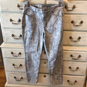 Snake skin pants